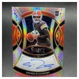 Shedeur Sanders Rookie Autograph Silver Football C