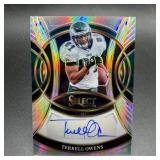 Terrell Owens Autograph Silver Football Card