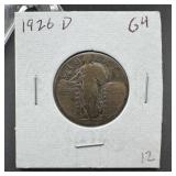 1926-D Standing Liberty Silver Quarter