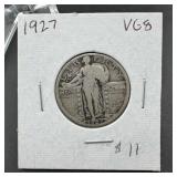 1927 Standing Liberty Silver Quarter