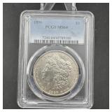 1896 Morgan Silver Dollar - PCGS MS 64