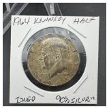 1964 Kennedy Silver Half Dollar Toned