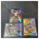 (3) Browns Silver Football Cards