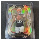 Shedeur Sanders Rookie Silver Football Card