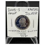 2005-S Kansas Silver State Quarter
