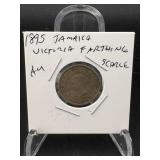 1895 Jamaica Victoria Farthing Scarce