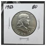 1963 Franklin silver half dollar