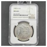 1885-O Morgan Silver Dollar - NGC MS 64+