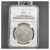 1896 Morgan Silver Dollar - NGC MS 62