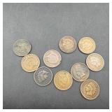 (10) Indian Head Cents