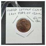 2025-D Lincoln Cent Gem Proof Last Year