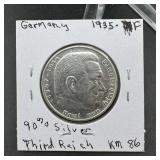 1935 German Silver Coin