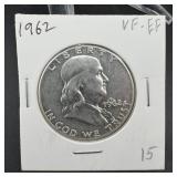1962 Franklin Silver Half Dollar