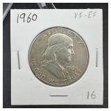 1960 Franklin Silver Half Dollar