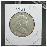 1961 Franklin Silver Half Dollar