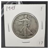 1945 Walking Liberty Half Dollar