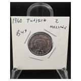 1960 Tunisia 2 Millimes