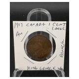 1917 Canada Large Cent King George V