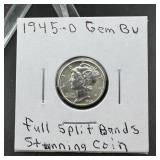 1945-D Mercury Silver Dime