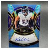 Kyle Van Noy Autograph Teal Football Card 5/49