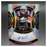 TreVeyon Henderson Rookie Autograph Silver Footbal