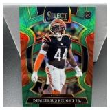 Demetrius Knight Jr. Rookie Green Football Card 1/