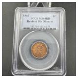 1995 PCGS MS64 Double Die Obverse Lincoln Cent