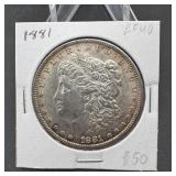 1881 Morgan Silver Dollar