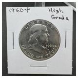1960 Franklin Silver Half Dollar
