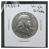 1954 Franklin Silver Half Dollar