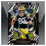 Tucker Kraft Zebra Football Card