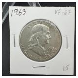 1963 Franklin Silver Half Dollar
