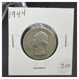 1944 Washington Silver Quarter