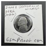 2004-S Jefferson Nickel Peace Medal Proof Cameo