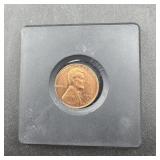 1951-D Lincoln Wheat Cent with Case