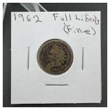 1862 Indian Head Cent