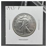 1943 Walking Liberty Silver Half Dollar