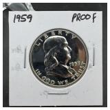 1959 Proof Franklin Half Dollar