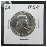1963 Uncirculated Franklin Half Dollar