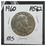 1960 Uncirculated Franklin Half Dollar