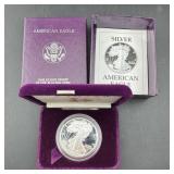 1990 American Silver Eagle Proof w/ Box