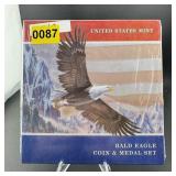United States Mint Bald Eagle Coin and Medal Set