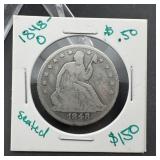 1848 O Seated Liberty Half Dollar