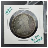 1837 Capped Bust Half Dollar