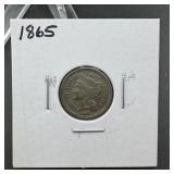1865 Three Cent Nickel