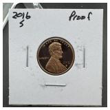 2016 S Proof Lincoln Cent