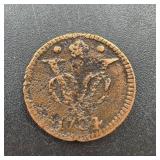 1794 VOC Dutch East India Company Copper Duit