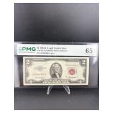 1953A $2 Red Seal Note Gem 65