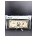 1953A $2 Red Seal Note Gem 65