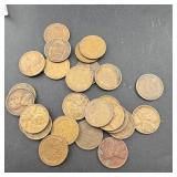 Lot of Wheat Cents